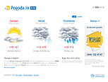 Сайт прогноза погоды Рogoda.in